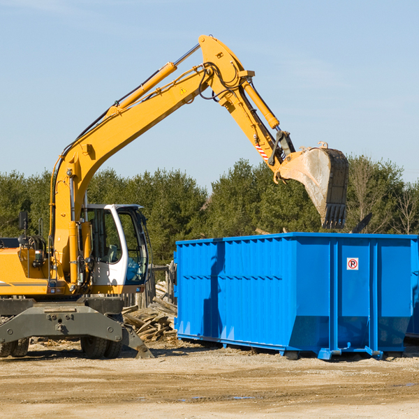 what size residential dumpster rentals are available in Deerfield New Hampshire